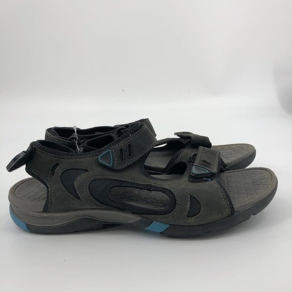 Clarks Black Leather Sandals | Breathable & Versatile main image 4